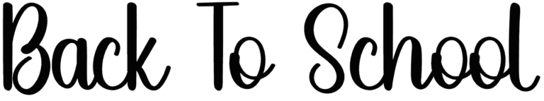 Back To School Font