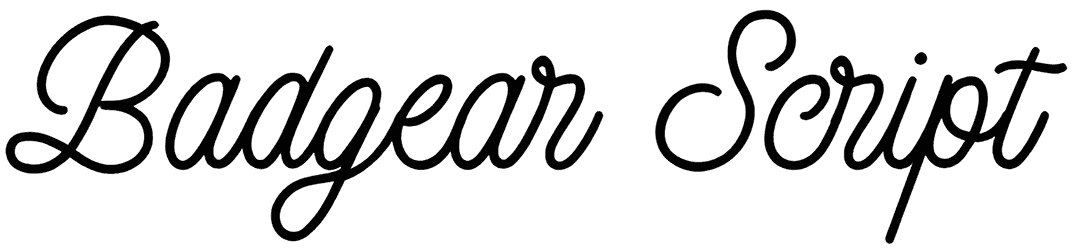 Badgear Script Font