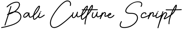 Bali Culture Script Font