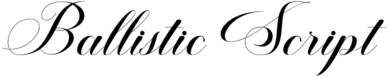 Ballistic Script Font