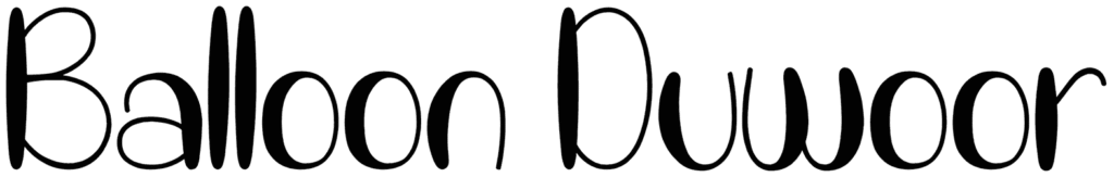 Balloon Duwoor Font