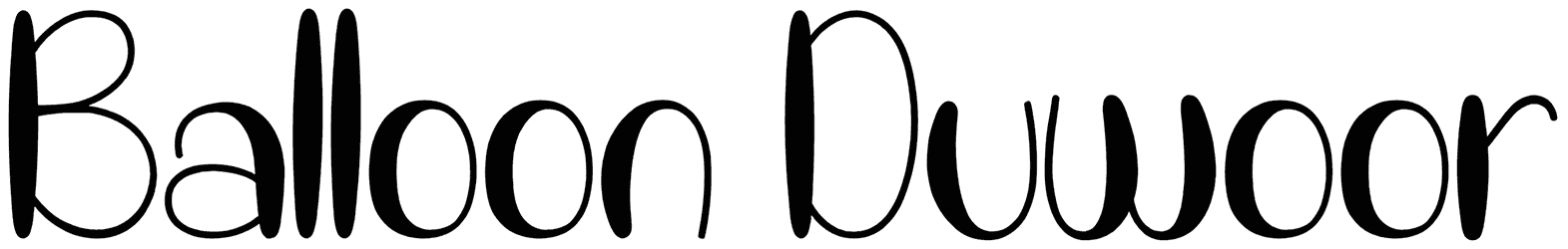 Balloon Duwoor Font