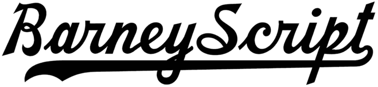 Barney Script Font