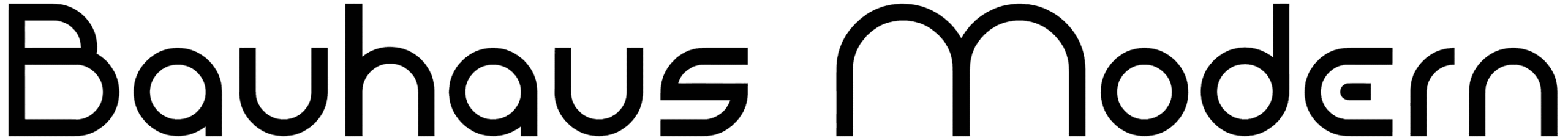 Bauhaus Modern Font