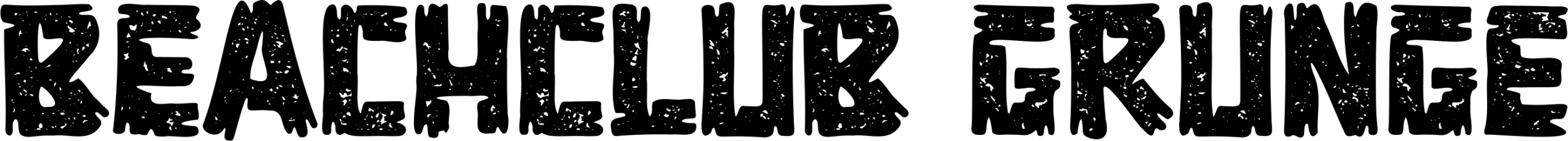 Beachclub Grunge Font