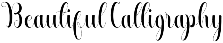 Beautiful Calligraphy Font