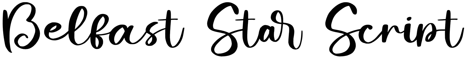 Belfast Star Script Font