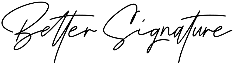 Better Signature Font