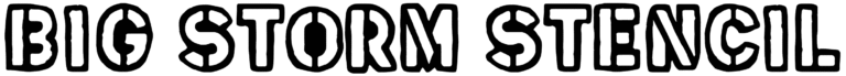 Big Storm Stencil Font