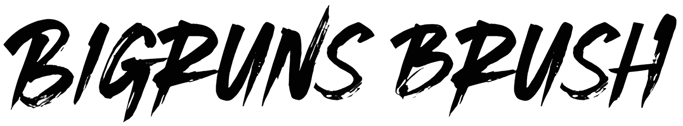 Bigruns Brush Font
