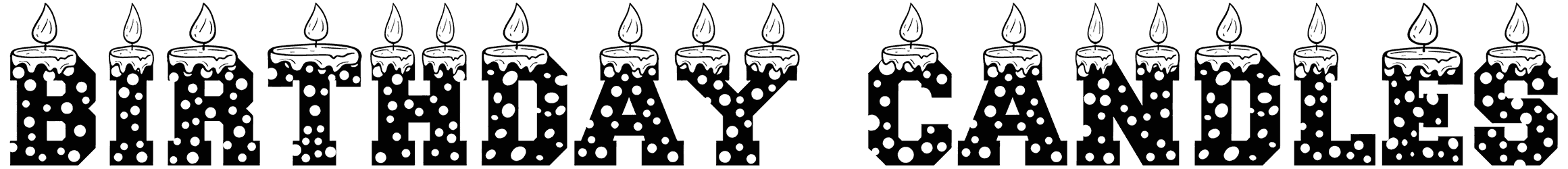 Birthday Candles Font