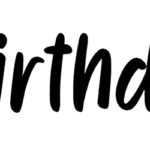 Birthday Font