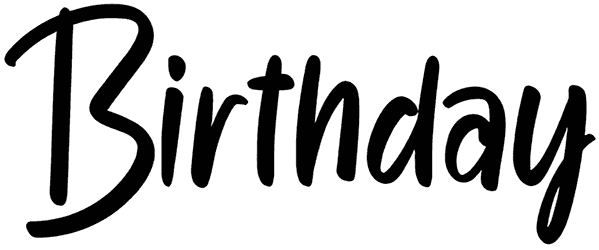 Birthday Font