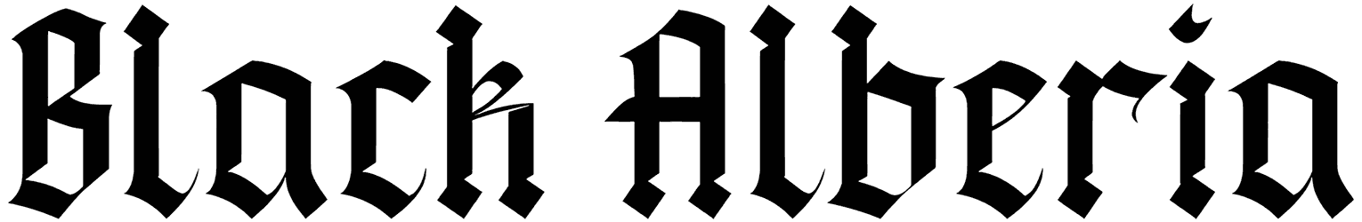 Black Alberia Font