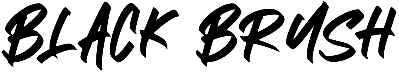 Black Brush Font