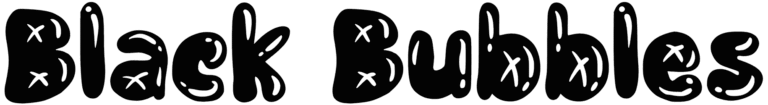 Black Bubbles Font