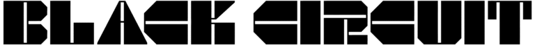 Black Circuit Font