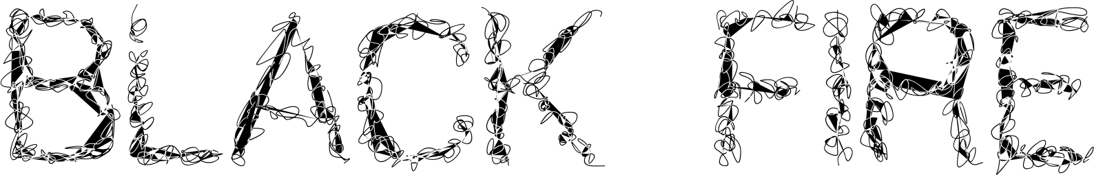 Black Fire Font