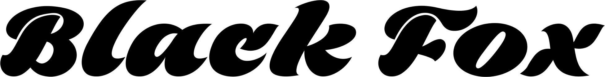 Black Fox Font