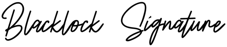 Blacklock Signature Font