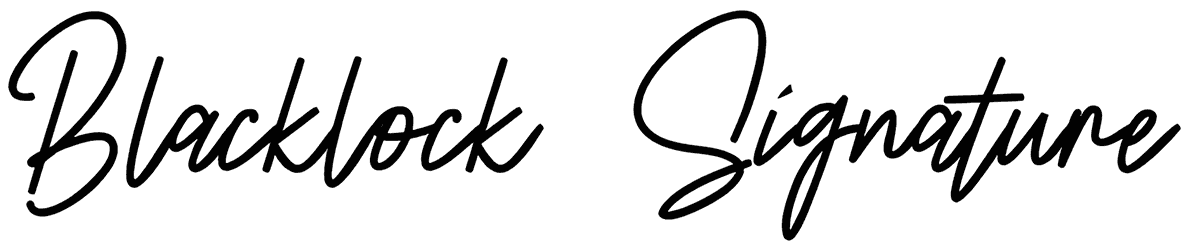 Blacklock Signature Font
