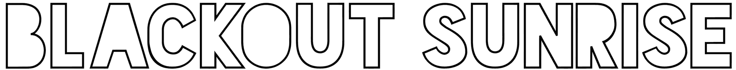 Blackout Sunrise Font