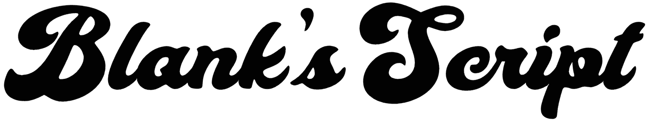 Blanks Script Font