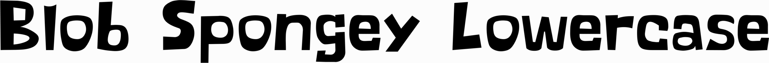 Blob Spongey Lowercase Font