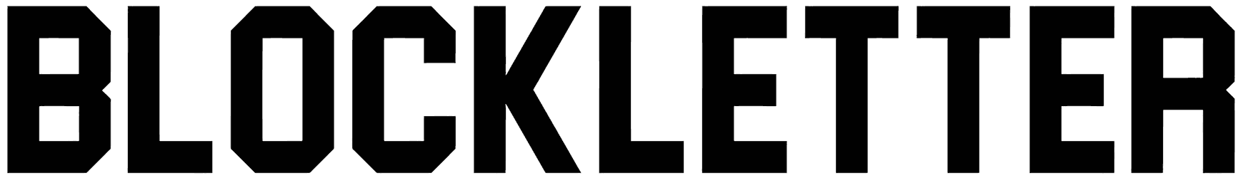Blockletter Font