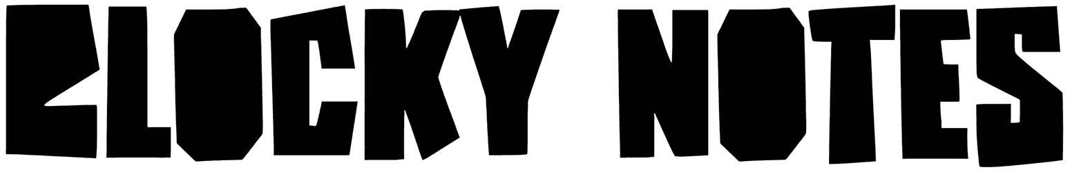 Blocky Notes Font