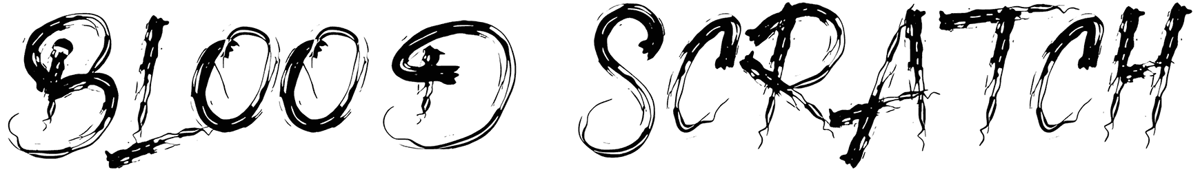 Blood Scratch Font