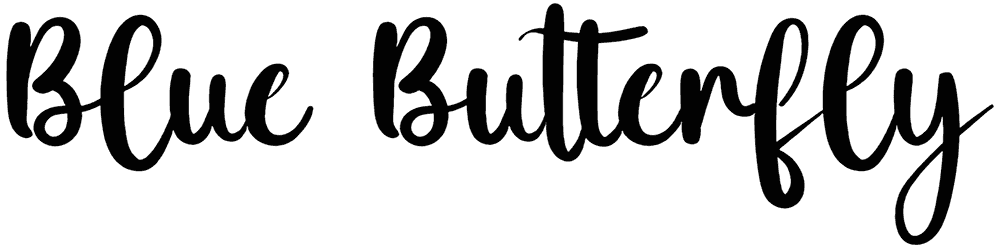 Blue Butterfly Font