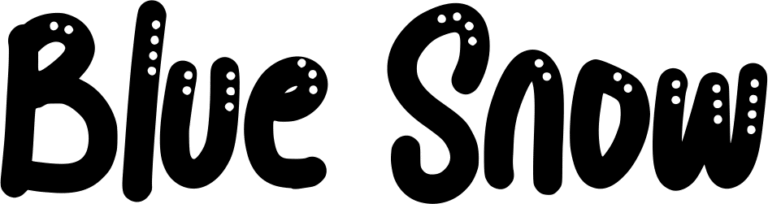 Blue Snow Font
