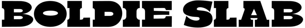Boldie Slab Font