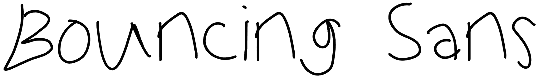 Bouncing Sans Font