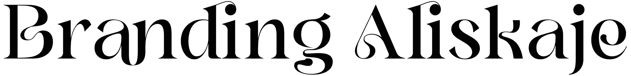 Branding Aliskaje Font