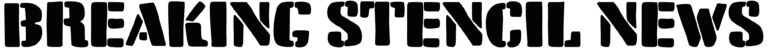 Breaking Stencil News Font