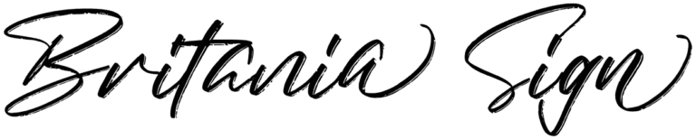 Britania Sign Font