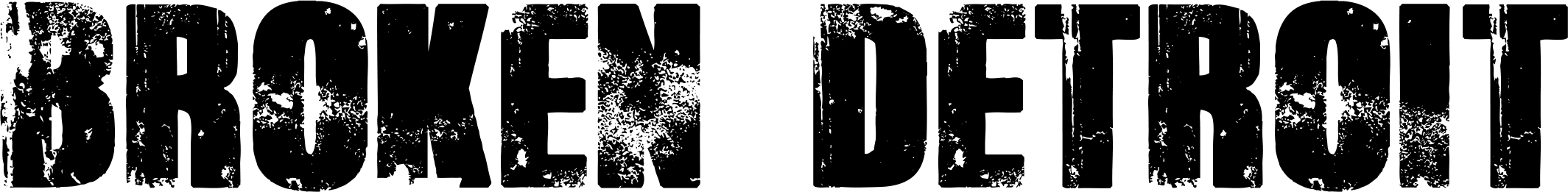 Broken Detroit Font