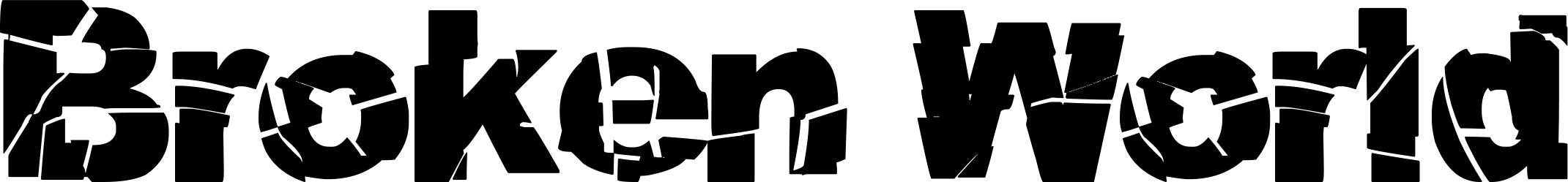 Broken World Font