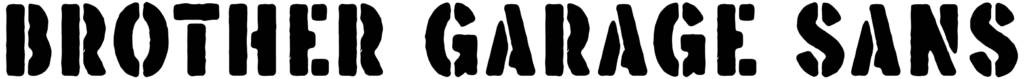 Brother Garage Sans Font