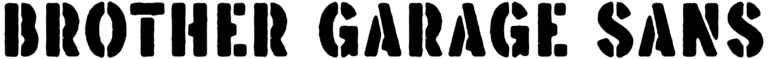 Brother Garage Sans Font
