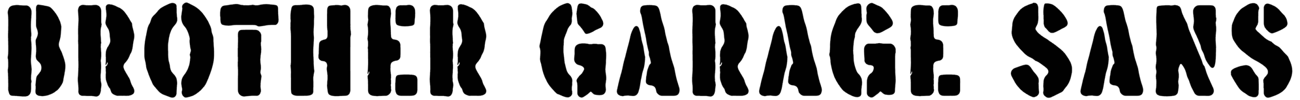 Brother Garage Sans Font