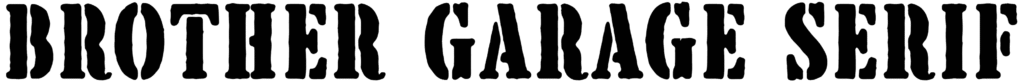 Brother Garage Serif Font