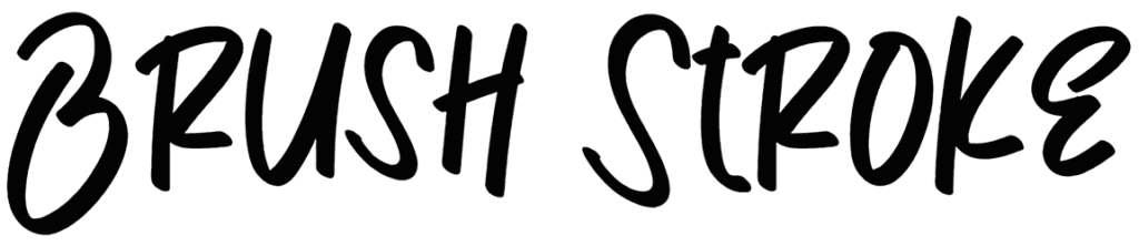 Brush Stroke Font