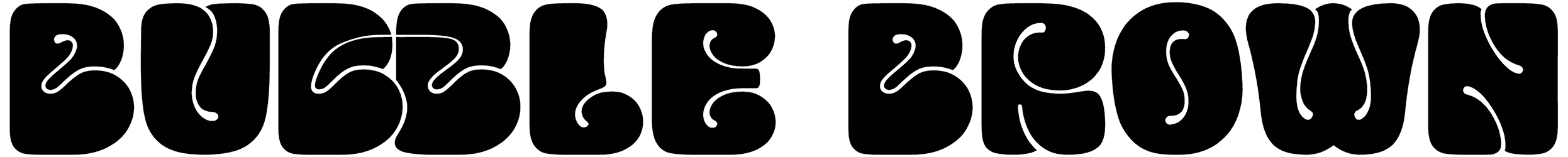 Bubble Brown Font