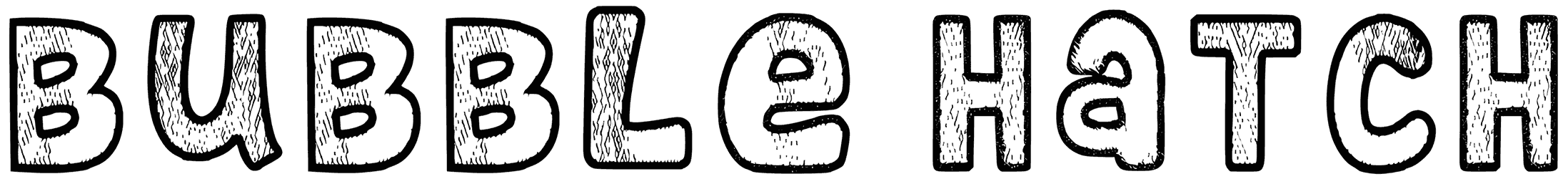 Bubble Hatch Font