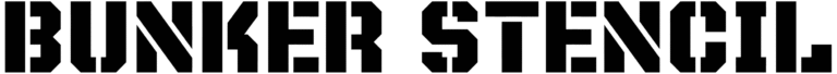 Bunker Stencil Font