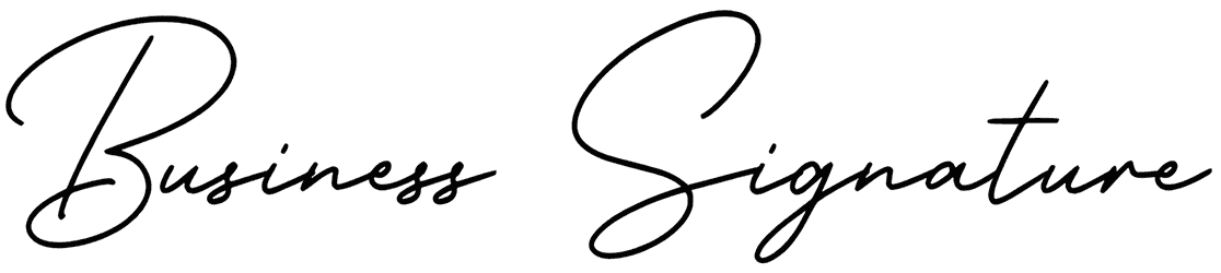 Business Signature Font