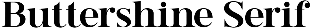 Buttershine Serif Font